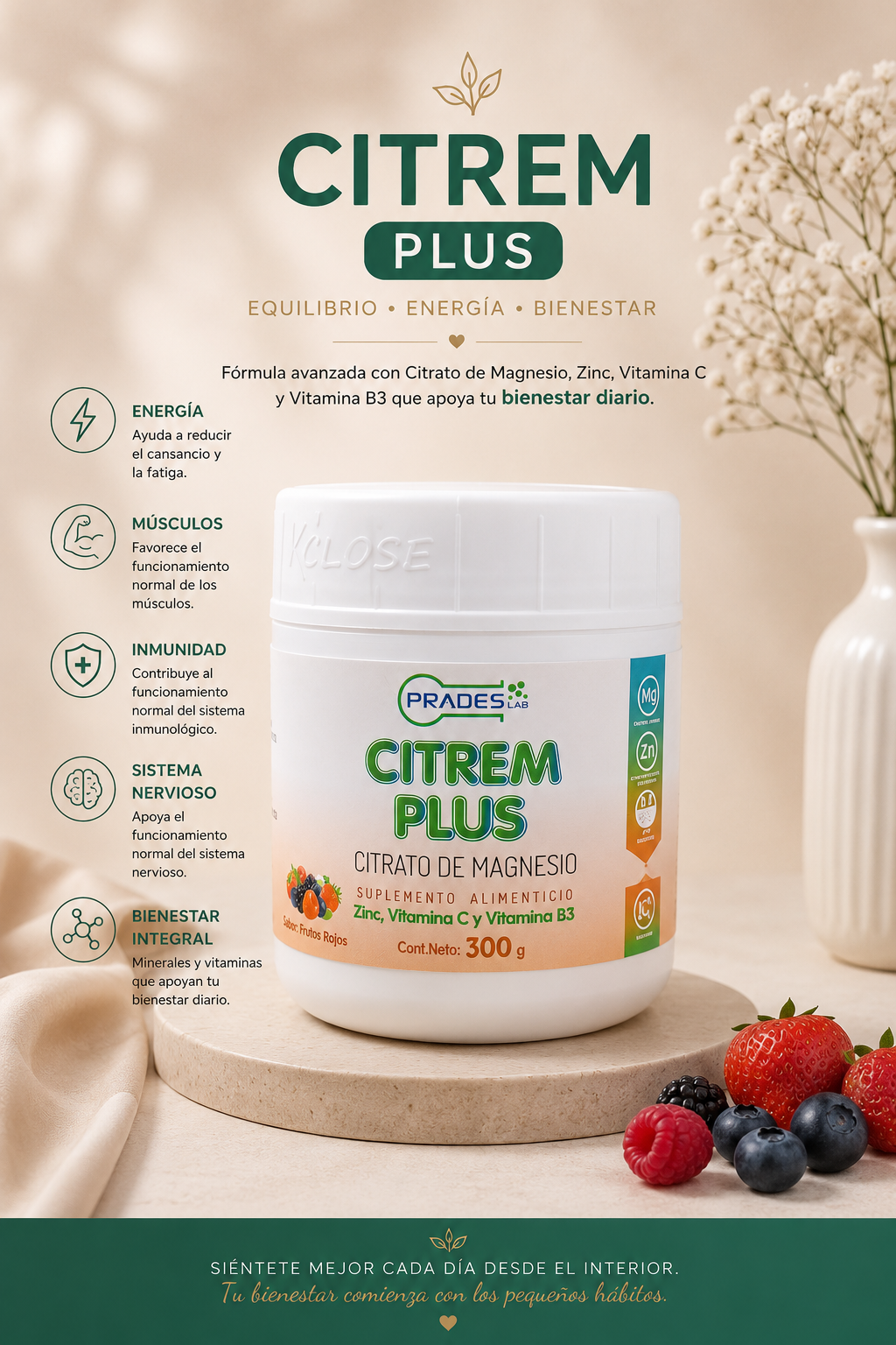 Citrem Plus – Citrato de Magnesio